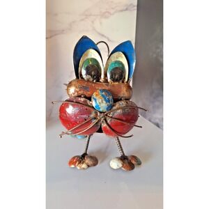 RARE! CUSTOM METAL BY AARON JACKSON Kitty the Cat Think Outside EE-I-EE-I-O